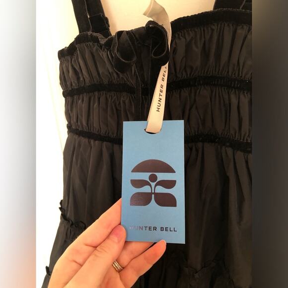 NWT NEW Hunter Bell Fleur Dress in Onyx Size XS - Picture 8 of 12